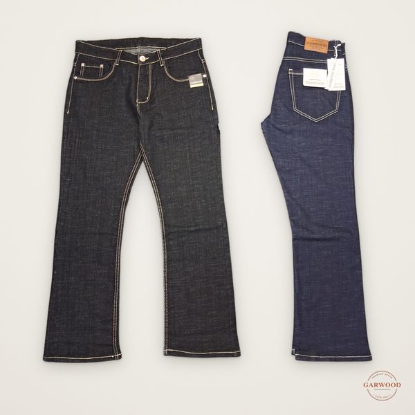 Royal Raw Bootcut jeans in black and navy